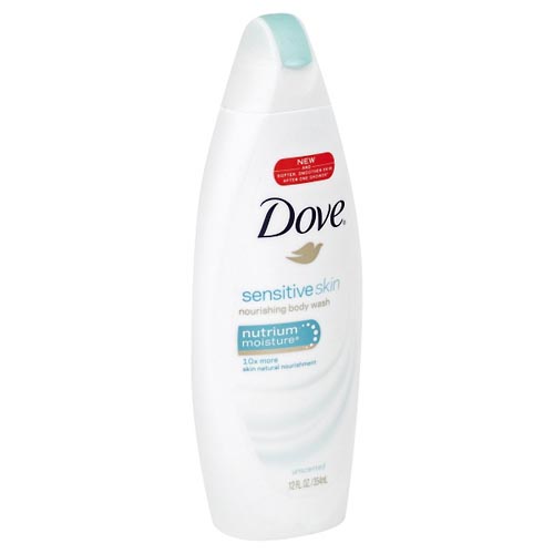 Image for Dove Body Wash, Nourishing, Sensitive Skin, Unscented,12oz from DOUGHERTY'S PHARMACY