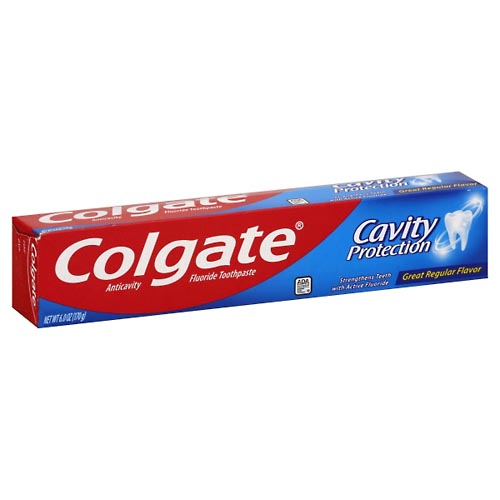 Image for Colgate Fluoride Toothpaste, Anticavity, Great Regular Flavor,6oz from DOUGHERTY'S PHARMACY
