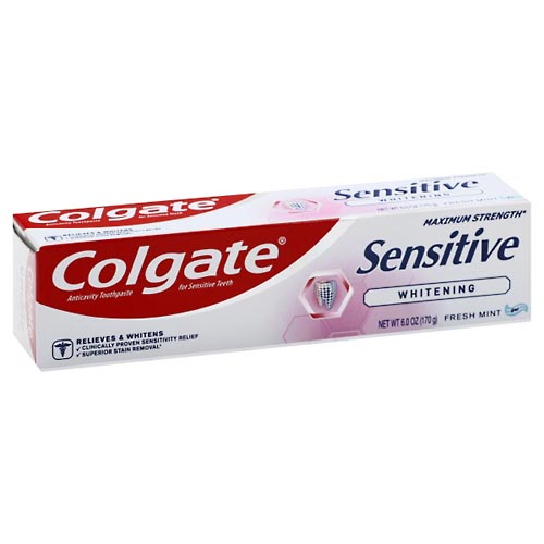 Image for Colgate Anticavity Toothpaste, Sensitive, Whitening, Fresh Mint,6oz from DOUGHERTY'S PHARMACY