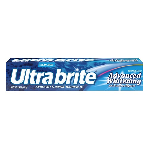 Image for Ultra Brite Toothpaste, Anticavity Fluoride, Clean Mint, Advanced Whitening,6oz from DOUGHERTY'S PHARMACY