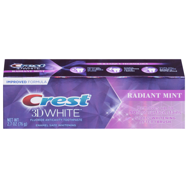Image for Crest Toothpaste, Fluoride Anticavity, Radiant Mint,2.7oz from DOUGHERTY'S PHARMACY