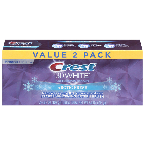 Image for Crest Toothpaste, Arctic Fresh, Value 2 Pack,2ea from DOUGHERTY'S PHARMACY