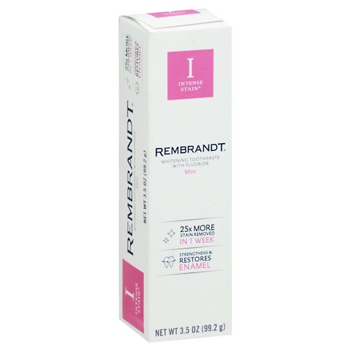 Image for Rembrandt Toothpaste with Fluoride, Mint, Whitening,3.5oz from DOUGHERTY'S PHARMACY