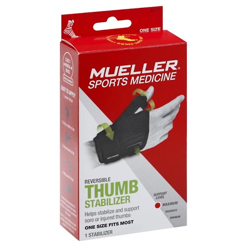 Image for Mueller Thumb Stabilizer, Reversible, Maximum,1ea from DOUGHERTY'S PHARMACY