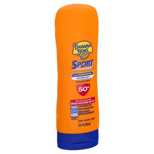 Image for Banana Boat Sunscreen Lotion, with Powerstay Technology, Broad Spectrum SPF 50+,8oz from DOUGHERTY'S PHARMACY