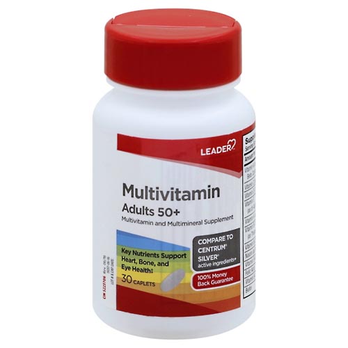 Image for Leader Multivitamin, Adults 50+, Caplets,30ea from DOUGHERTY'S PHARMACY