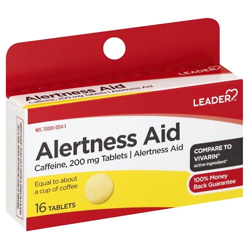 Image for Leader Alertness Aid, Tablets,16ea from DOUGHERTY'S PHARMACY