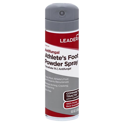 Image for Leader Powder Spray, Athlete's Foot, Antifungal,4.6oz from DOUGHERTY'S PHARMACY