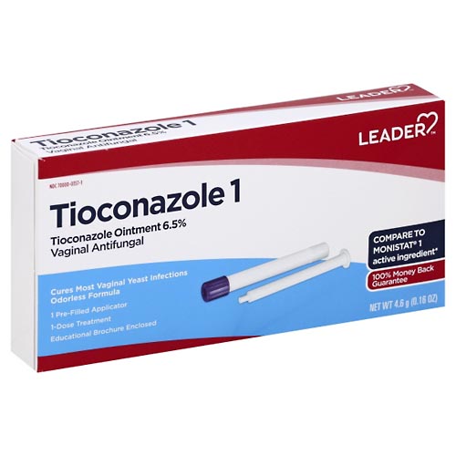 Image for Leader Tioconazole 1, Vaginal Antifungal,4.6g from DOUGHERTY'S PHARMACY