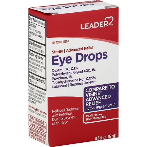 Image for Leader Eye Drops, Advanced Relief,0.5oz from DOUGHERTY'S PHARMACY