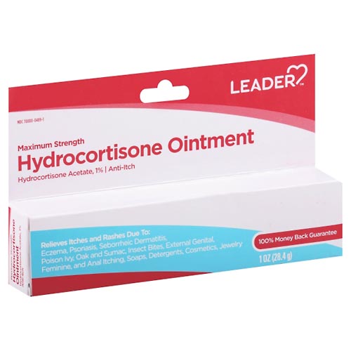 Image for Leader Hydrocortisone Ointment, Maximum Strength,1oz from DOUGHERTY'S PHARMACY