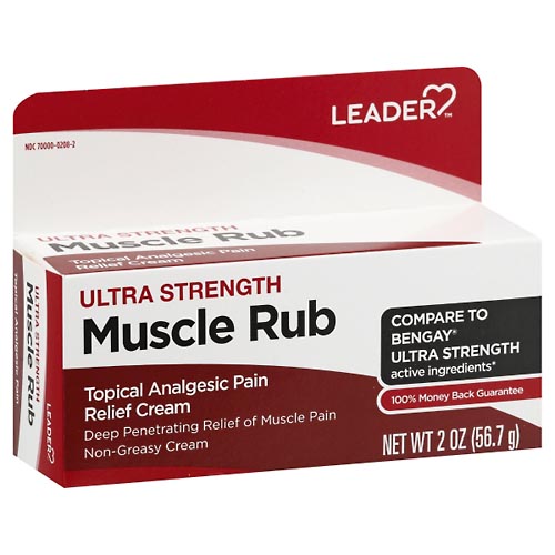 Image for Leader Muscle Rub, Ultra Strength,2oz from DOUGHERTY'S PHARMACY