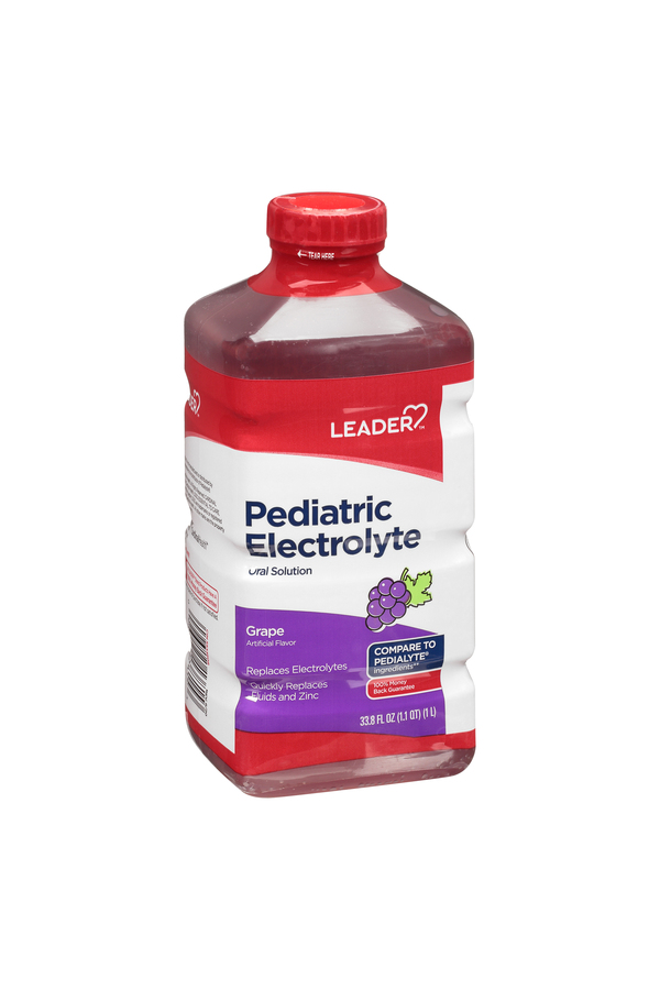 Image for Leader Pediatric Electrolyte, Grape,33.8oz from DOUGHERTY'S PHARMACY