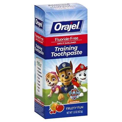 Image for Orajel Training Toothpaste, Fruity Fun, Paw Patrol,1.5oz from DOUGHERTY'S PHARMACY