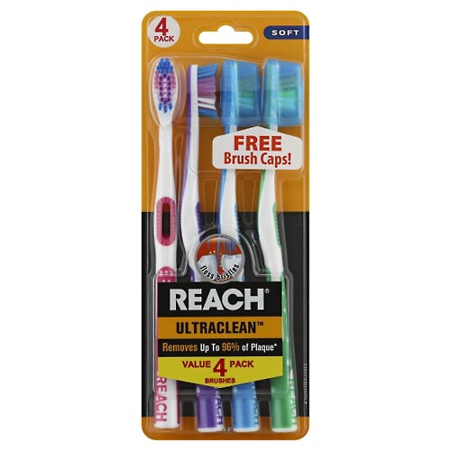 Image for Reach Toothbrushes, Soft, Value Pack,4ea from DOUGHERTY'S PHARMACY